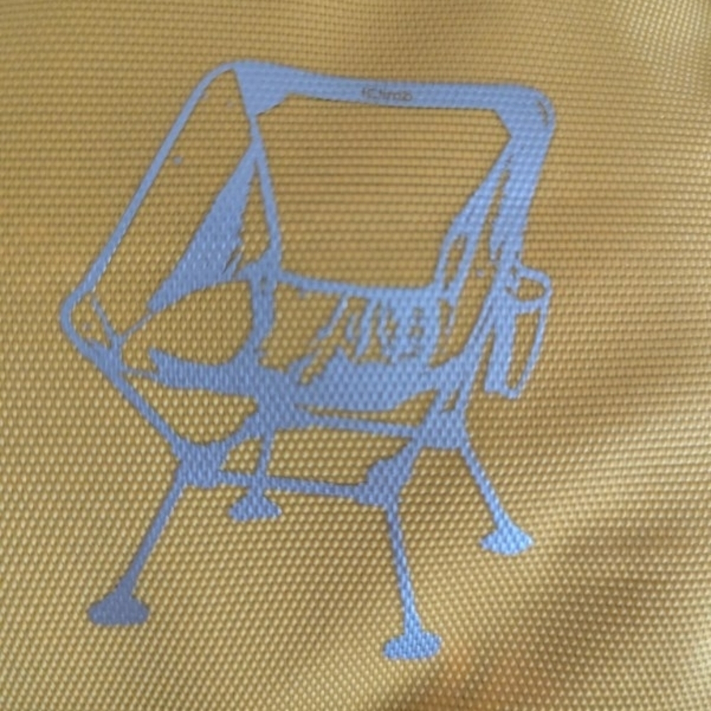 Yellow Chair with Cup Holder